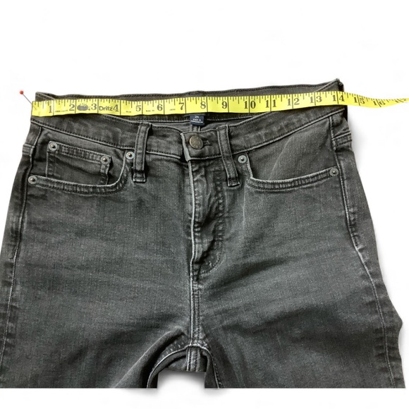 J.Crew High Rise Crop Flare Jeans Black Women Size 26 Preppy Normcore - Picture 5 of 9
